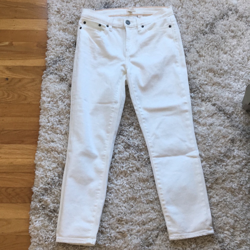 J.Crew White Jeans, ankle/cropped Size 27